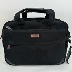 Tumi Organizer Portfolio Briefcase Laptop Bag Black Travel Bag Flawed